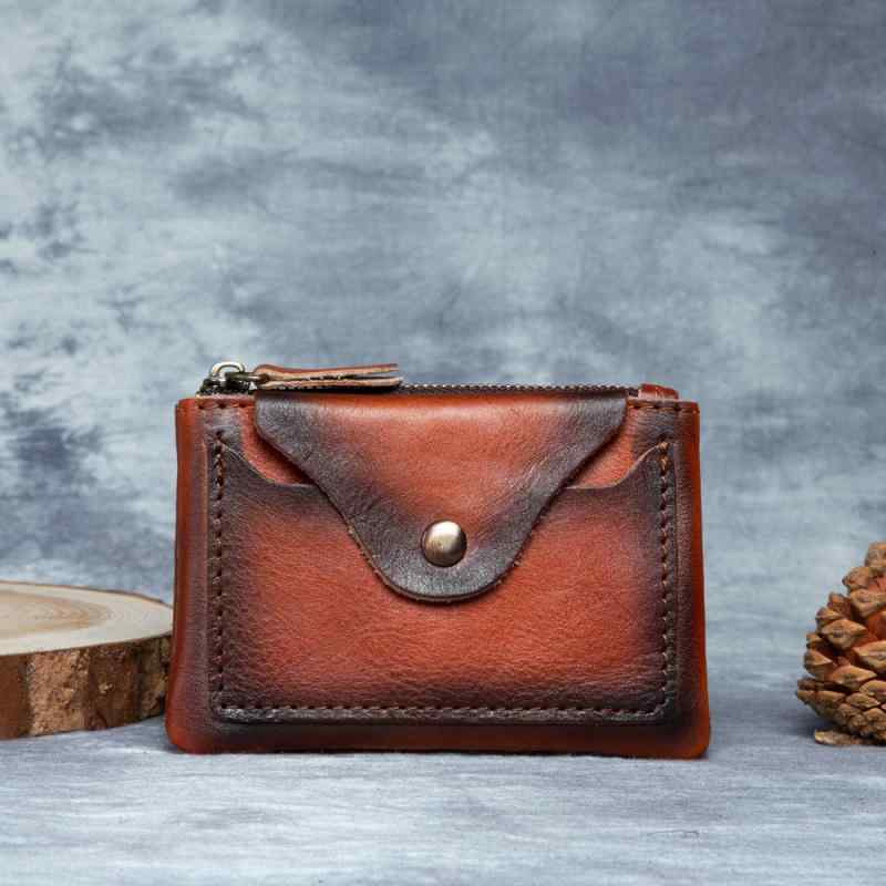 ミニ財布 男女兼用 牛革 本革 薄型 スリム L字ファスナー 小銭入れ キーケース カードケース コンパク..