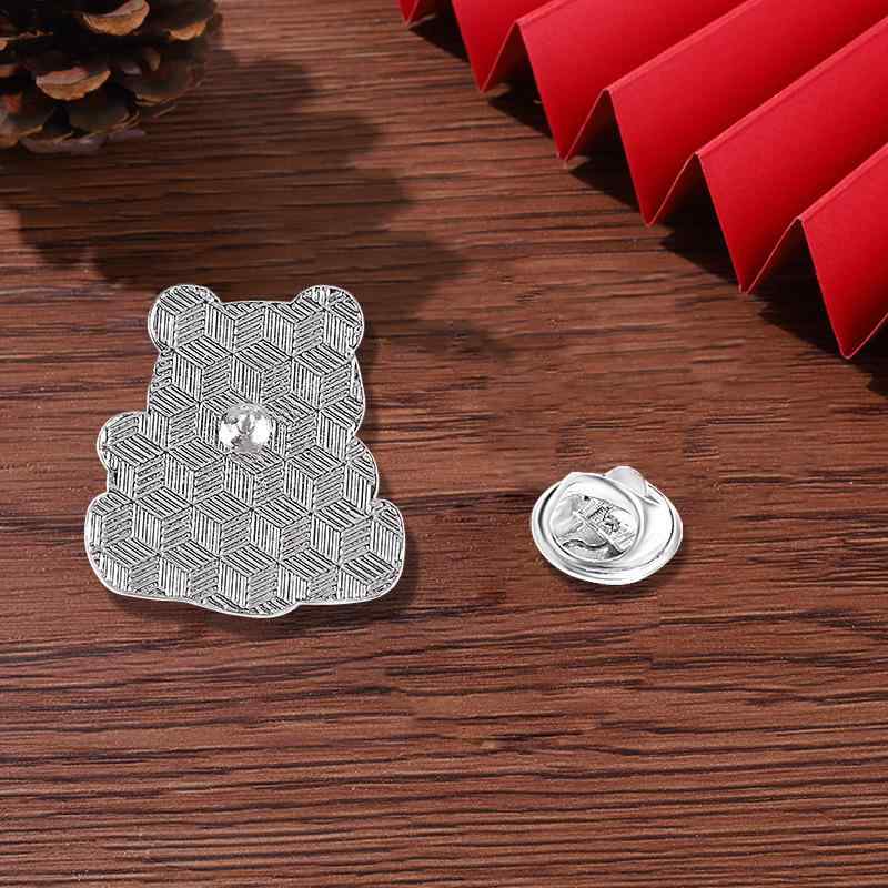 ブローチ 男女兼用 かわいい カートゥーン パンダ 麻雀牌デザイン 中国風 カップル ファッション小物 ..