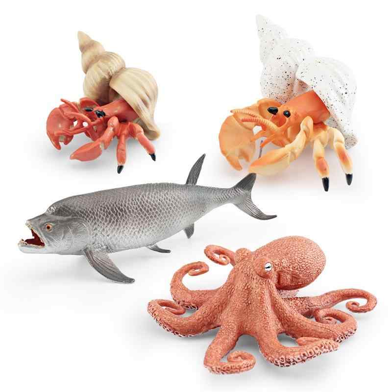 フィギュア キッズ 子供 男の子 女の子 海洋生物 リアル ミニチュア 海の生き物 水族館 ヤドカリ タコ ..