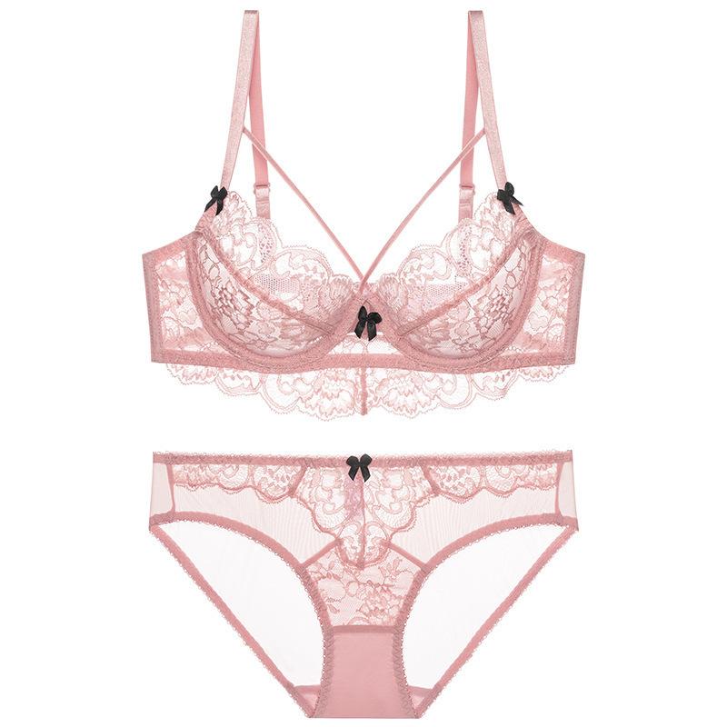 ブラジャー 大きいサイズ グラマーサイズ セクシー レース フレンチスタイル 超薄型 シースルー バイカラー 大胸小さく見せ 垂れ防止 リフトアップ ホールド 快適 通気性 サイドすっきり