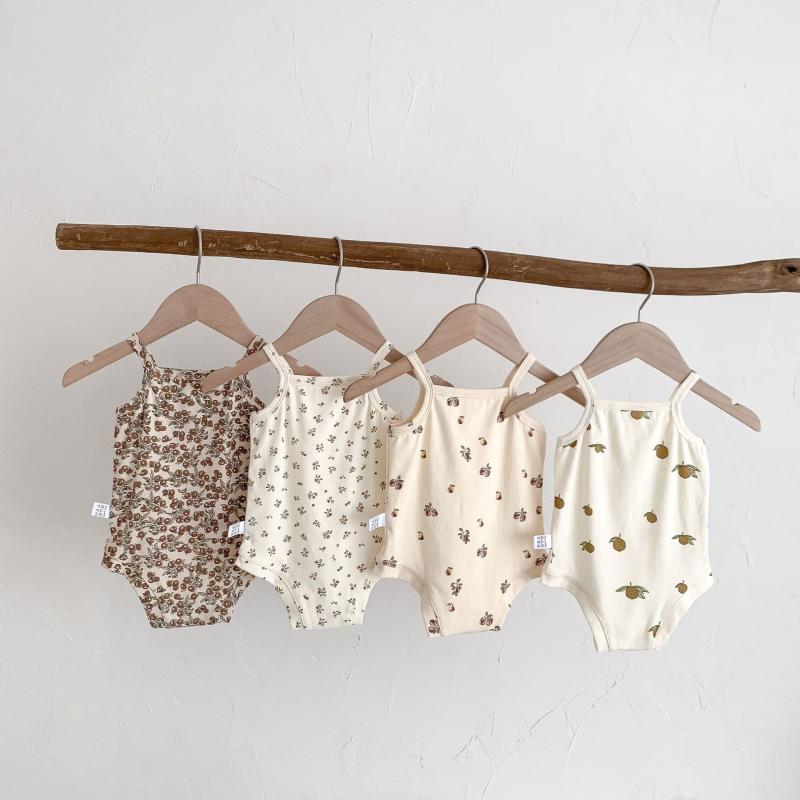 ロンパース ベビー 赤ちゃん 男の子 女の子 春夏 ノースリーブ タンクトップ 綿 コットン カバーオール..