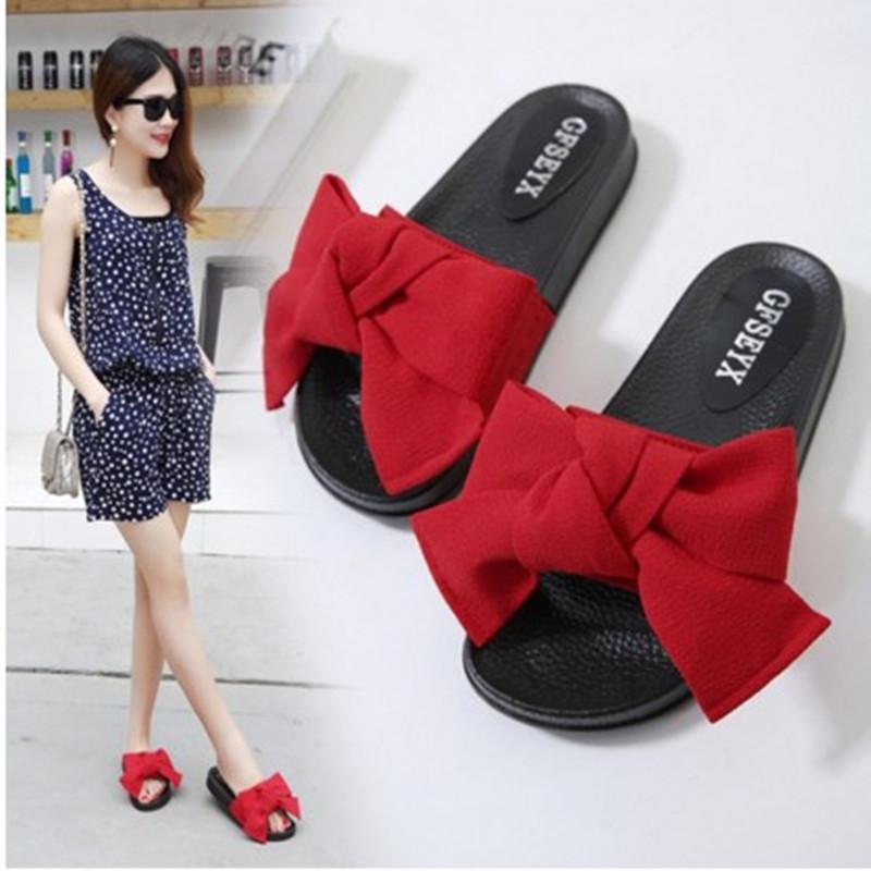 サンダル レディース 大きいサイズ リボン ワンストラップ フラット カジュアル フェミニン 韓国風 ビーチ リゾート 外履き 軽量 防滑 布製 かわいい 春夏