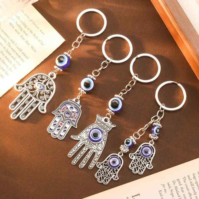 キーホルダー ファティマの手 ハムサ 悪魔の目 ナザールボンジュウ レトロ エスニック 民族風 ボヘミア..