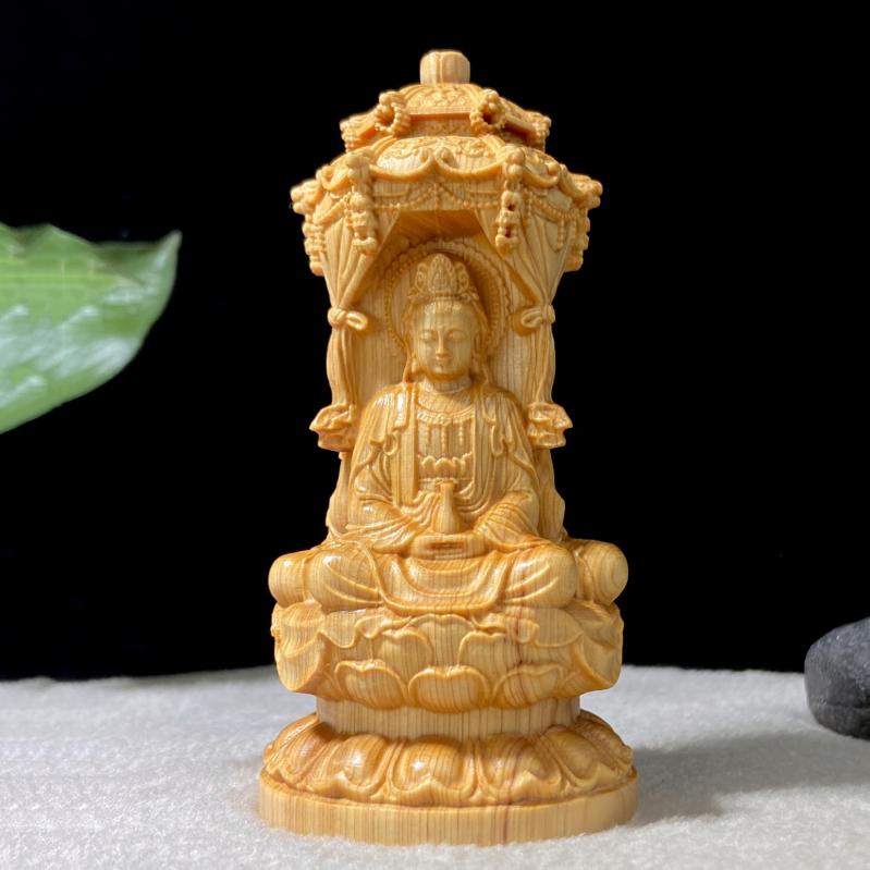 仏像 観音菩薩 地蔵菩薩 釈迦如来 三尊像 崖柏木 無垢材 木彫り 手彫り 精巧 宝塔 中国風 開運 縁起物 供養 瞑想 インテリア 置物
