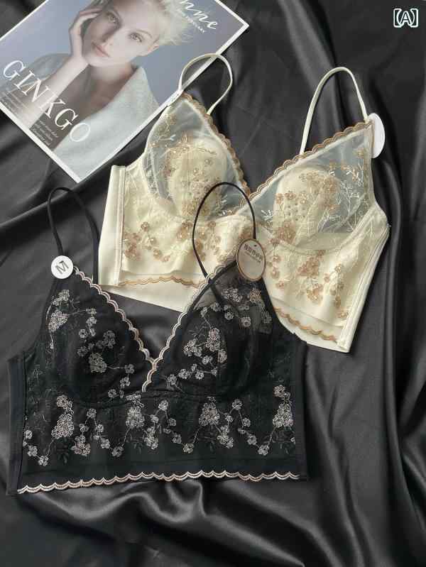 ・素材: レース・主な素材: ナイロン・機能: 補正、シームレス、通気性、プッシュアップ、美背、吸汗、透け防止、調整、快適、脇高、脇肉補正・対象年齢: 18～40歳・カラー展開: 黒金、純黒、乳白、純白、米灰・サイズ展開: M（42.5-50kg）、L（56-67.5kg）・カップ形状: ラビットイヤーカップ・カップの種類: 薄手モールドカップ・カップ素材: 綿・ストラップ: 固定ダブルストラップ・スタイル: 美背タイプ、セクシー・裏地素材: ナイロン・主な素材混紡率: 70%-80%・裏地混紡率: 70%-80%