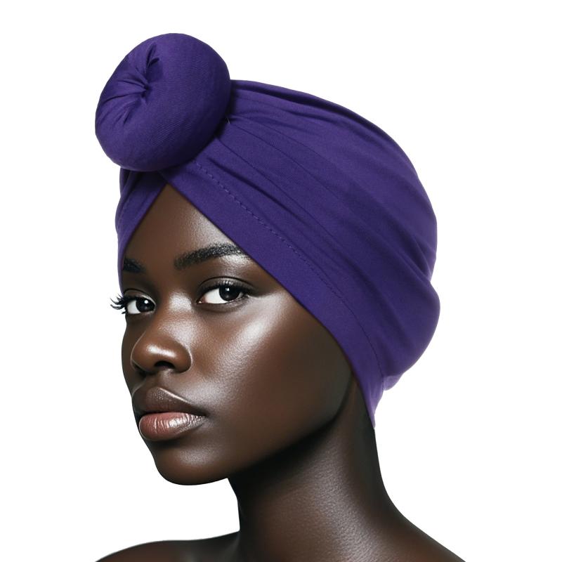 帽子 レディース 欧米風 ファッション ボリュームターバン ドーナツ型 無地 ポリエステル 万能 多用途 ..