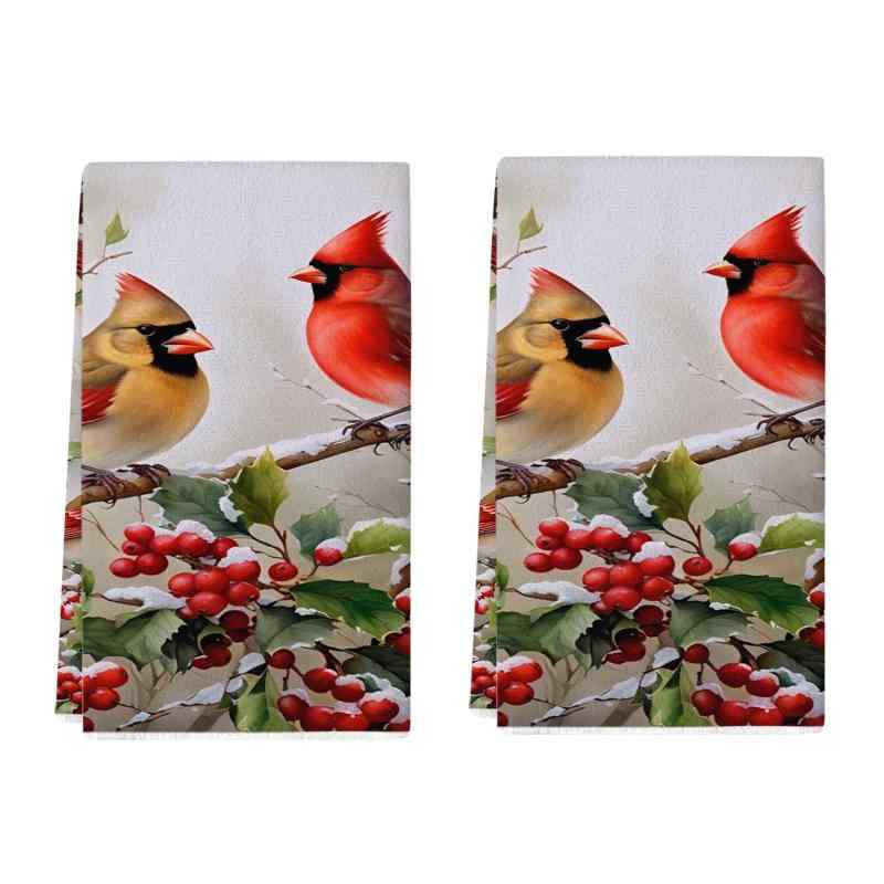 キッチンクロス クリスマス 吸水 マイクロファイバー ふきん おしゃれ プリント柄 ホームデコレーショ..