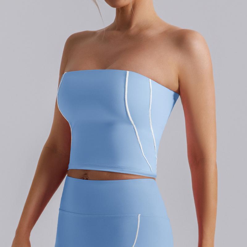 スポーツブラ レディース 女性用 ヌード感 ストレスフリー 快適な着心地 両面起毛 優しい肌触り 吸汗速乾 ホールド感 パッド入り 配色ラインデザイン シームレス ノンワイヤー フィット感 スタイルアップ ヨガ フィットネス ジム トレーニング ランニン