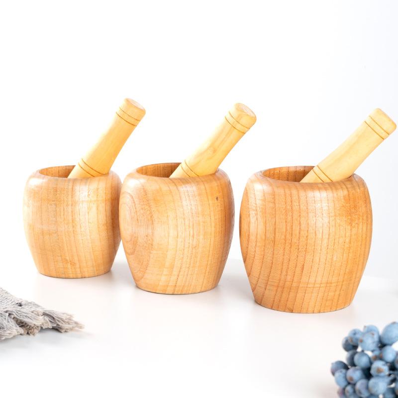 すり鉢 乳鉢 木製 無垢材 家庭用 キッチン 台所 ニンニクつぶし 薬味おろし 調味料作り 多機能 調理器..