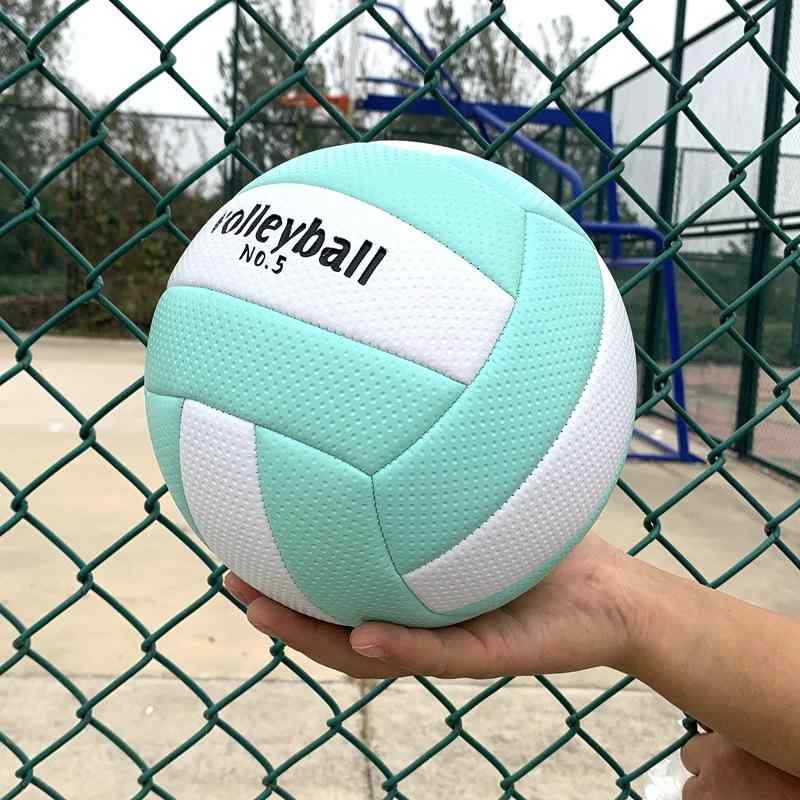 排球 キッズ ジュニア 小学生 中学生 高校生 軽量 5号球 練習用 レジャー ビーチバレー 柔らかい 屋内 屋外 スポーツ マカロンカラー