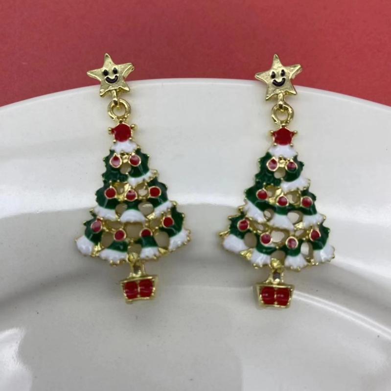 ピアス レディース クリスマスモチーフ クリスマスツリー ハート カラフル かわい...