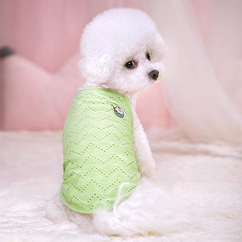 ペット服 猫 犬 キャミソール 春夏 薄手 通気性 メッシュ 涼しい ノースリーブ カジュアル 散歩