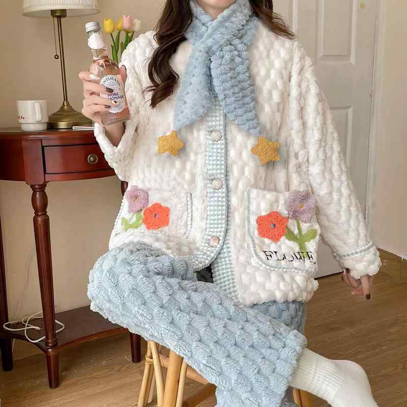 ・生地: コーラルフリース・スタイル: セットアップ、シンプル・主な素材: ポリエステル・袖丈: 長袖・パンツ丈: ロング・サイズ展開: L、XL、2XL・厚み: 厚手（251-300g/平方メートル）