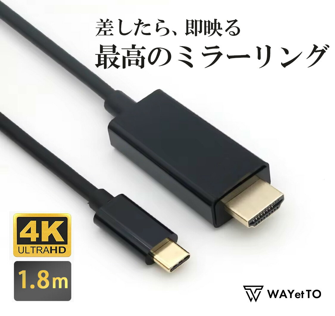 ＼楽天1位 累販2,000個／ hdmi タイプC 変換 ケーブル HDMI USB Type-C 変換ケーブル アダプター ミラ..