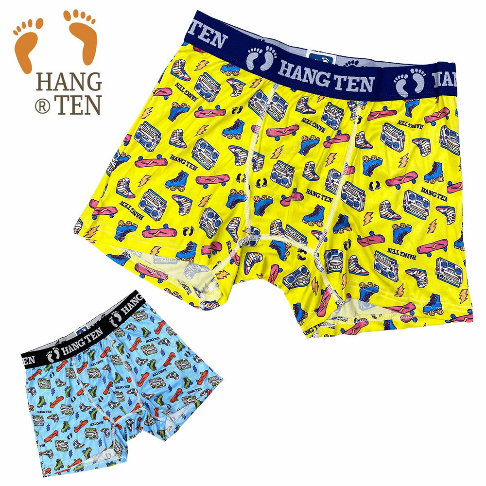 楽天WayngHANG TEN ハンテン ポリエステルベア天 ボクサーパンツ ラジカセ柄 アンダーウェア 正規取扱い メンズ ブランド