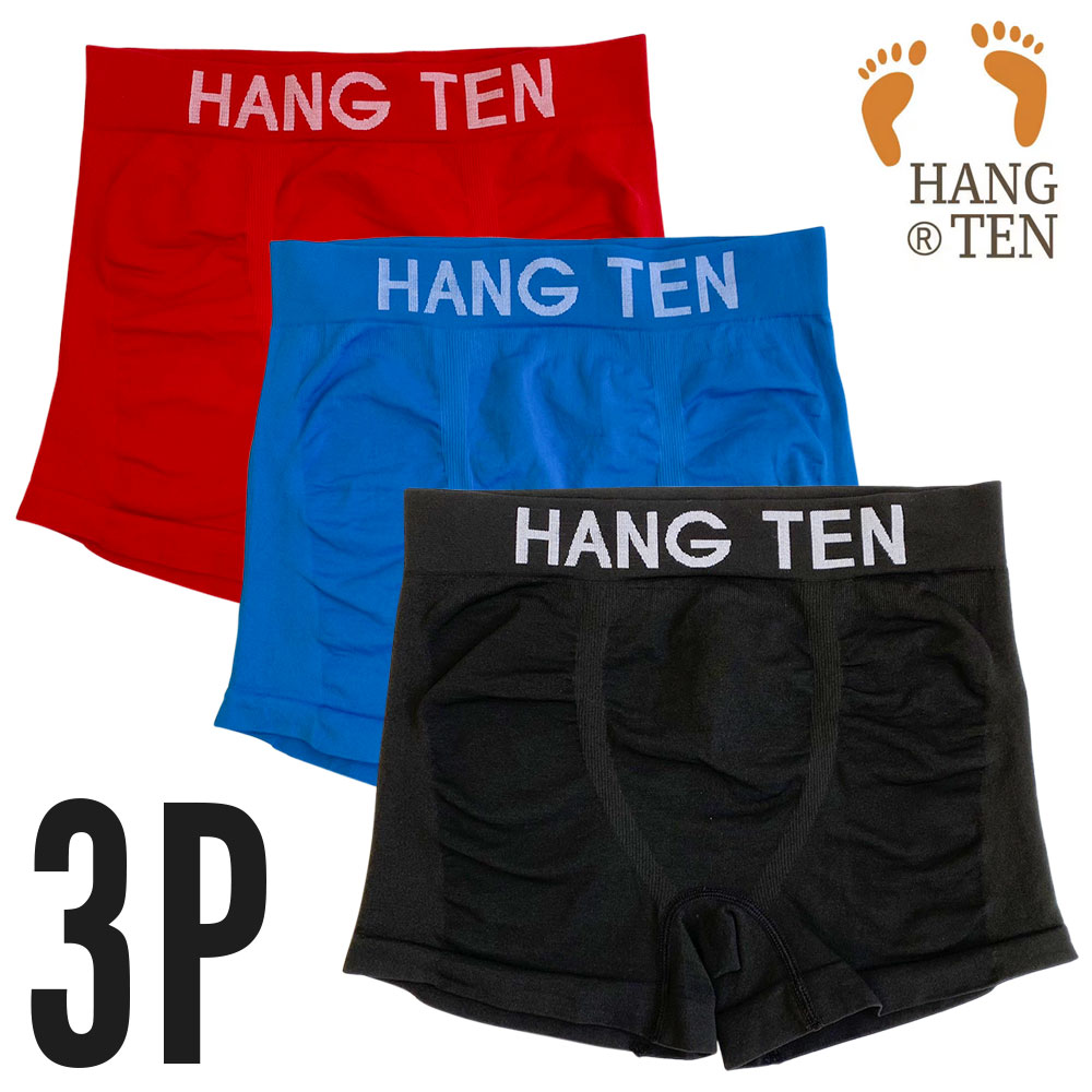楽天WayngHANG TEN ハンテン 成型 ボクサーパンツ 3枚セット アンダーウェア 正規取扱い メンズ ブランド