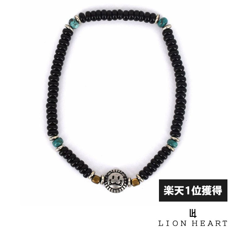クーポンで10％OFF！30日23時59分まで ライオンハート SunKu サンク コラボ ビーズブレスレット TYPE C オニキス メンズ ブランド