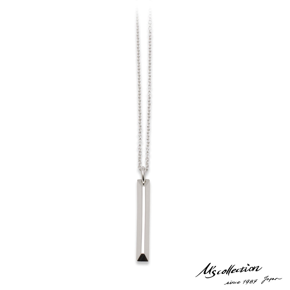 樂天商城 - 20時スタート！クーポンで10％OFF エムズコレクション スティック ペンダント ネックレス 50cm アズキチェーン シルバー925 メンズ ブランド