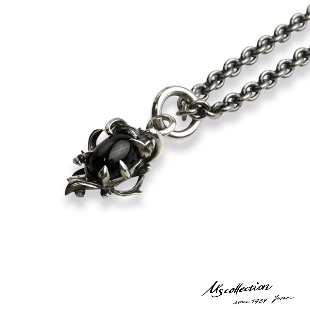 Rakuten - もうすぐ終了！クーポンで10％OFF 20日23時59分まで エムズコレクション テンタクルス ストーン ペンダント ネックレス 45cm シルバー925 メンズ ブランド