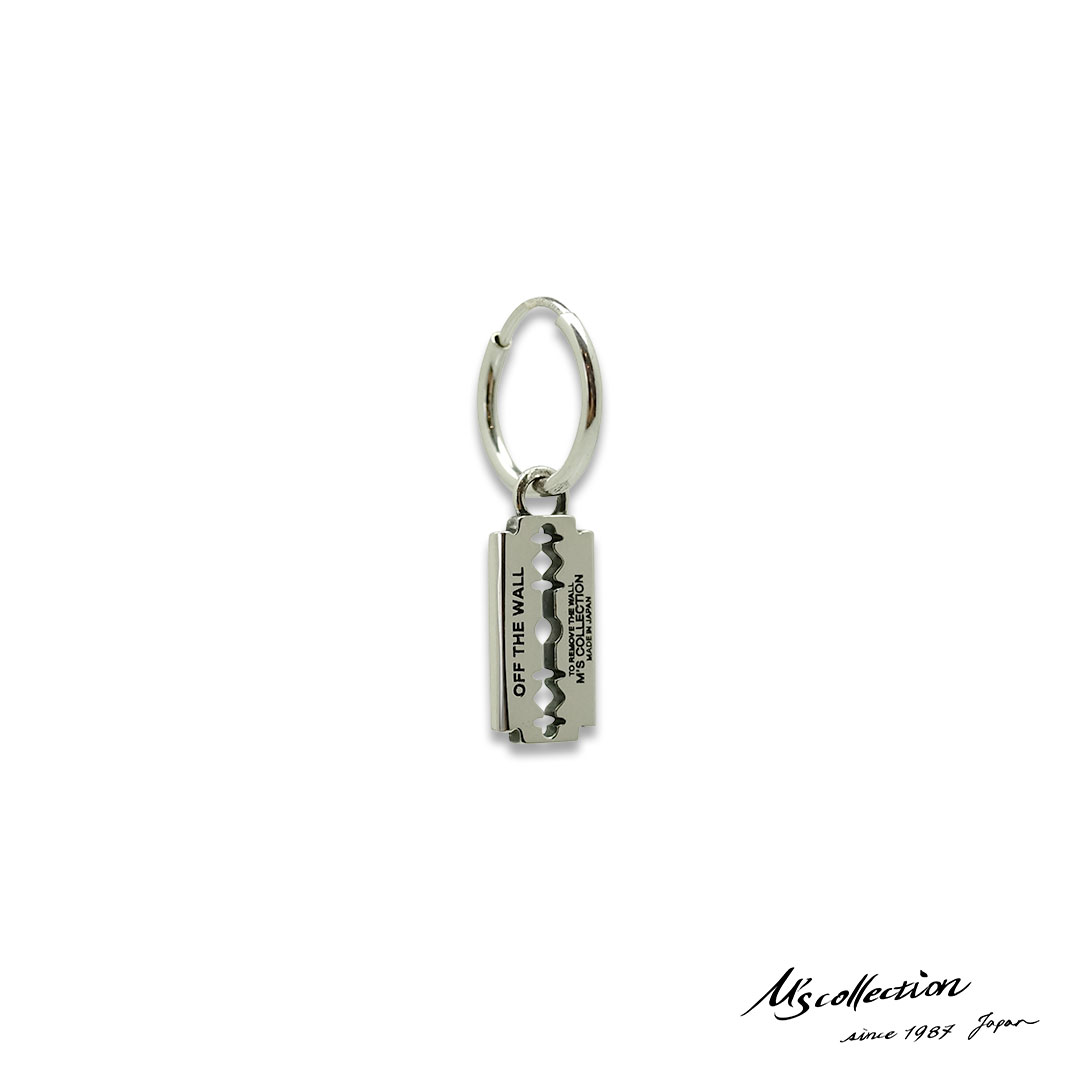 エムズコレクション オフ ザ ウォール レイザー フープ ピアス シルバー925 片耳用 1点売り メンズ ブランド(4)