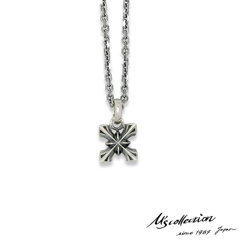 Rakuten - クーポンで10％OFF！18日23時59分まで エムズコレクション THORN トリプル X エディション ペンダント ネックレス 45cm アズキチェーン シルバー925 メンズ ブランド