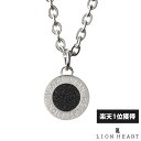 ライオンハート ライオンハート サンド サークル プレート ネックレス ステンレス ブラック 黒 アズキチェーン メンズ ブランド LION HEART