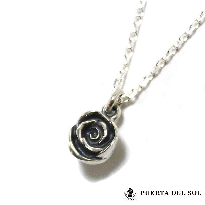 Rakuten - クーポンで10％OFF！20日23時59分まで プエルタデルソル PUERTA DEL SOL 薔薇 ネックレス シルバー950 メンズ ブランド