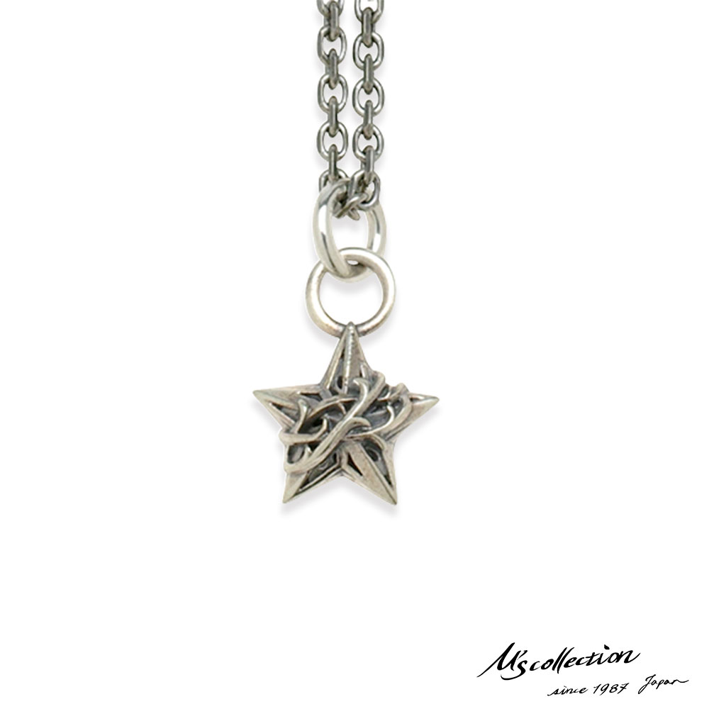 Rakuten - クーポンで10％OFF！18日23時59分まで エムズコレクション THORN ブランブル スター 星 ペンダント ネックレス 45cm シルバー925 メンズ ブランド