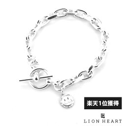 ライオンハート サイドカット ファット チェーン ブレスレット シルバー925 メンズ ブランド LION HEART