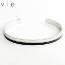 vie ヴィー 名入れ刻印無料 バングル サージカルステンレス M ブラック 黒 レディース メンズ ブランド 正規取り扱い 名入れギフト