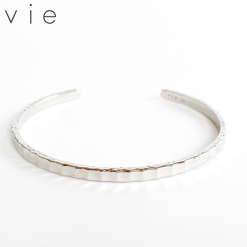 vie ヴィー 名入れ刻印無料 バングル サージカルステンレス S シルバー レディース ブランド 正規取り扱い 名入れギフト