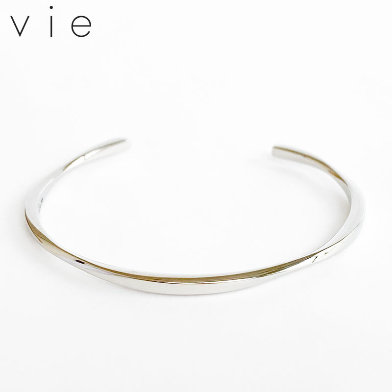 vie ヴィー 名入れ刻印無料 バングル サージカルステンレス S シルバー レディース ブランド 正規取り扱い 名入れギフト