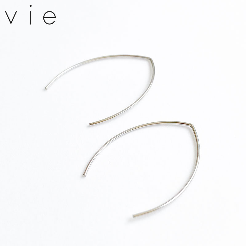 Rakuten - vie ヴィー ピアス サージカルステンレス シルバー 両耳用 2点 金属アレルギー対応 レディース ブランド 正規取り扱い