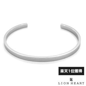 ライオンハート スクエア バングル サージカルステンレス シルバー メンズ ブランド LION HEART