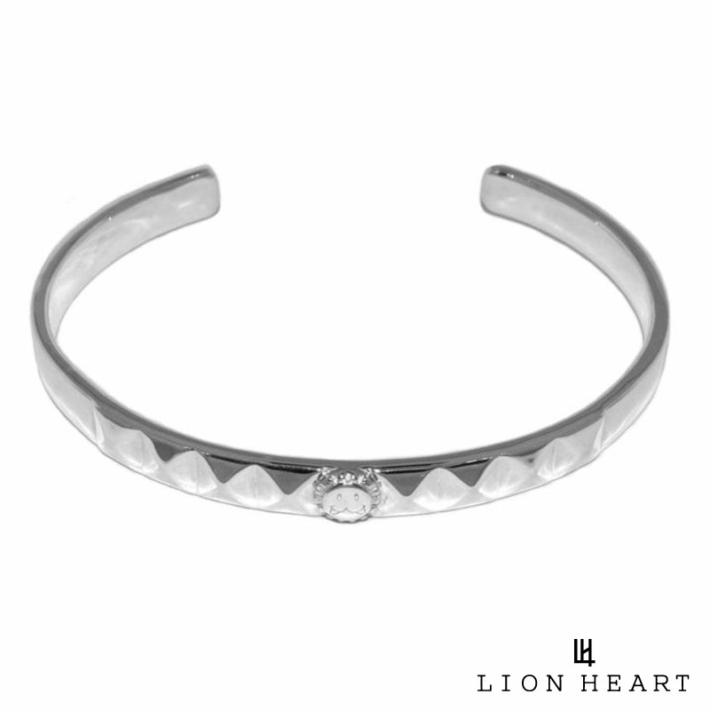 ライオンハート レオ スタッズ バングル シルバー925 メンズ ブランド LION HEART