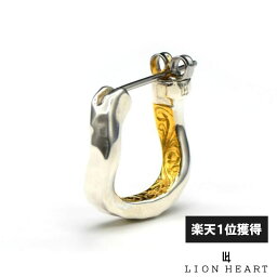 ライオンハート クロッシングピアス ウェーブシークレットヘリテイジ シルバー925 片耳用 1点売り メンズ ブランド LION HEART