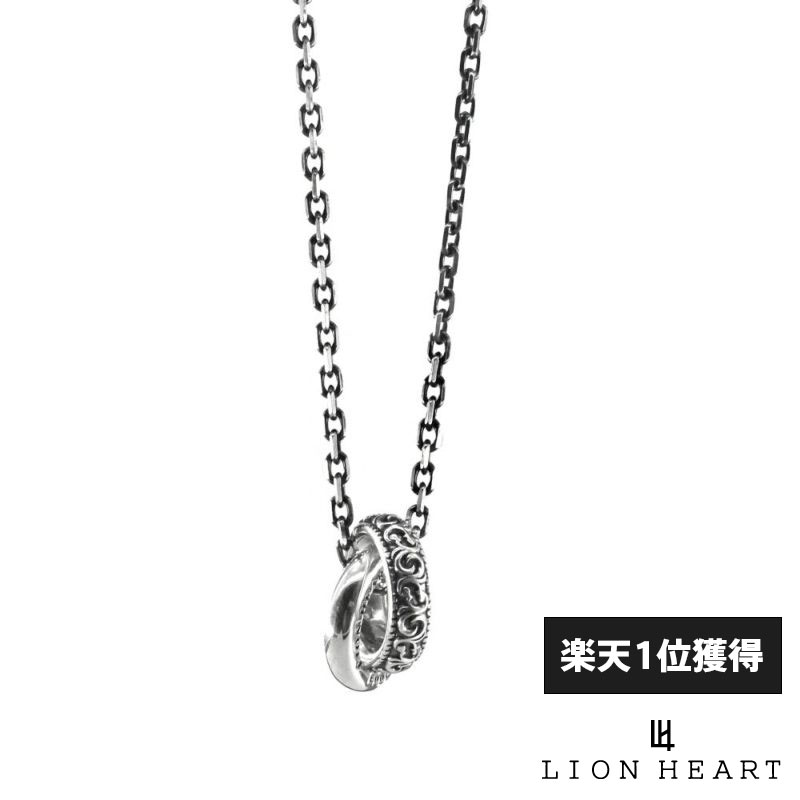 樂天商城 - ライオンハート ゴーティー ダブルリング ネックレス シルバー925 メンズ ブランド
