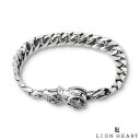 ライオンハート クラシック チェーンブレスレット ライトウェイト シルバー925 チェーン ブレスレット メンズ ブランド LION HEART(4)