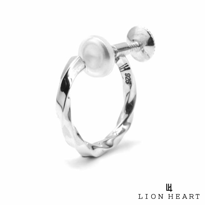 ライオンハート シルバーアクセサリー メンズ ライオンハート シルバー イヤリング ツイスト シルバー925 メンズ ブランド LION HEART