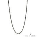 ライオンハート ラージ シルバー チェーンネックレス丸喜平 シルバー925 いぶし仕上げ 60cm チェーン ネックレス 喜平チェーン メンズ ブランド