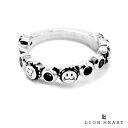 ライオンハート レオ シャープウェーブ リング シルバー925 9号~21号 ブラックジルコニア メンズ ブランド 指輪 LEO LION HEART