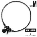 ライオンハート ベネチアン チェーンブレスレット サージカルステンレス ブラック 黒 ベネチアンチェーン ブレスレット チェーン メンズ ブランド LION HEART