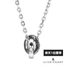 ライオンハート ナチュラル ハワイアン ダブルリング ネックレス サージカルステンレス クリアジルコニア 金属アレルギー対応 ハワイアンジュエリー メンズ ブラ...