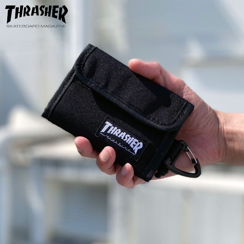 F, H, W - THRASHER スラッシャー バイフォールド ウォレット 二つ折り財布 財布 正規取扱い メンズ レディース ブランド Bifold Wallet