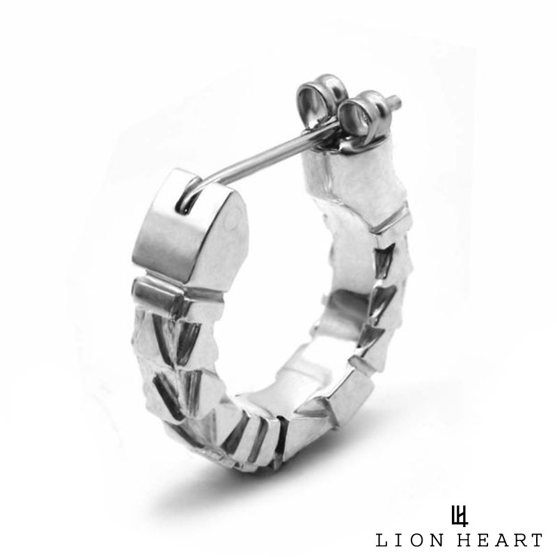 ライオンハート クロッシングピアス コントロール シルバー シルバー925 フープ ピアス フープピアス ..