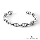 ライオンハート アンカーチェーン バングル サージカルステンレス316L シルバー 金属アレルギー対応 メンズ ブランド LION HEART