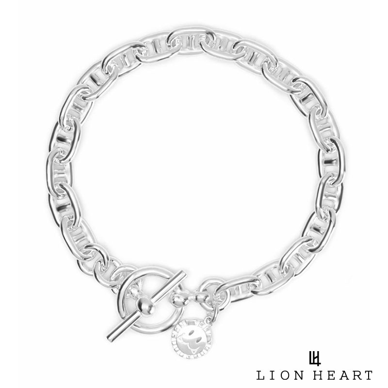 ライオンハート マリンチェーン ブレスレット シルバー925 メンズ ブランド LION HEART