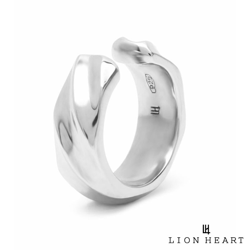 ライオンハート シルバー イヤーカフ ツイスト テクスチャー シルバー925 片耳用 1点売り メンズ ブランド LION HEART