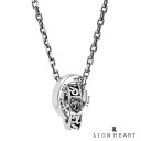 ライオンハート ハウル&クラウン ダブルリング ネックレス シルバー925 メンズ ブランド LION HEART|詳細画像