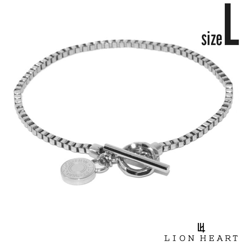 ライオンハート ベネチアン チェーンブレスレット サージカルステンレス316L シルバー Lサイズ ベネチアンチェーン ブレスレット チェーン メンズ ブランド LION HEART